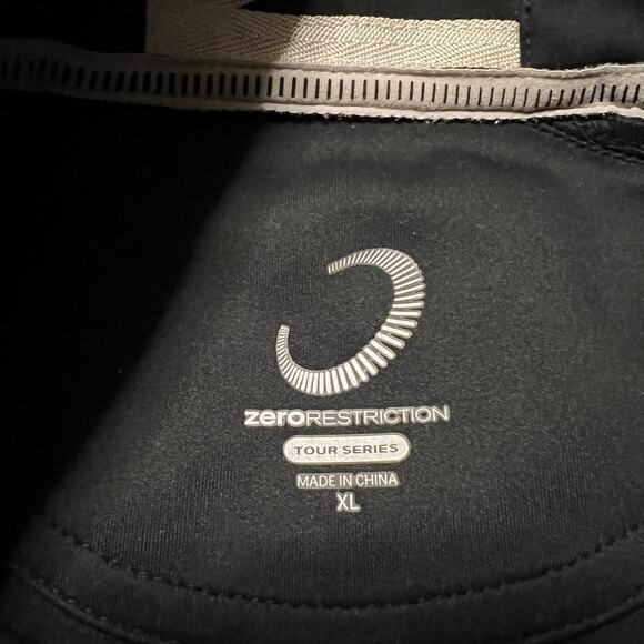 Zero Restriction Light Jacket Mens XL Black Performance Tour Series Shirt Golf - Picture 6 of 8